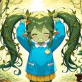 盆栽の真似をするロリアードちゃん 3枚目