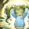 盆栽の真似をするロリアードちゃん 9枚目