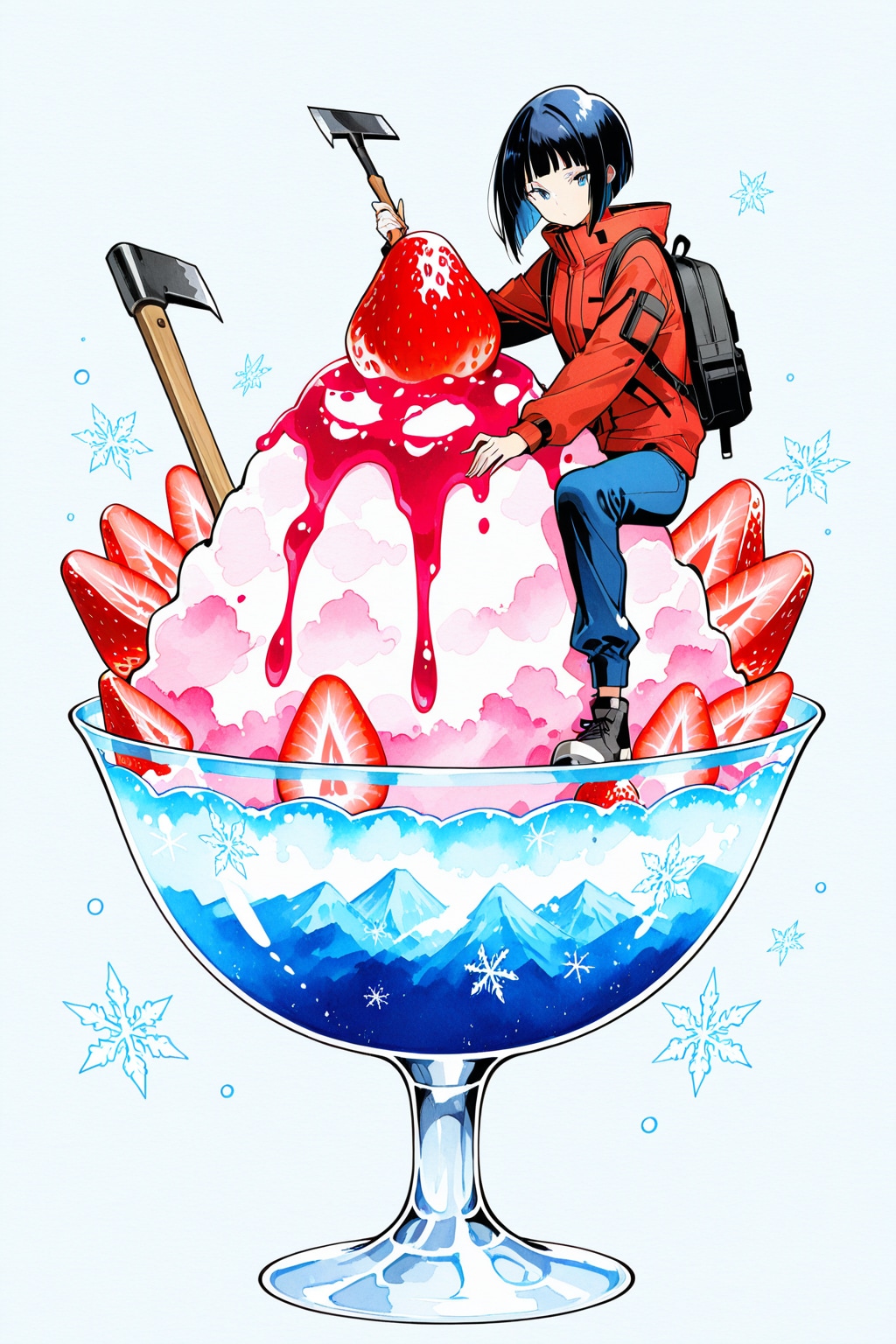 PHOENIXで雪山登山