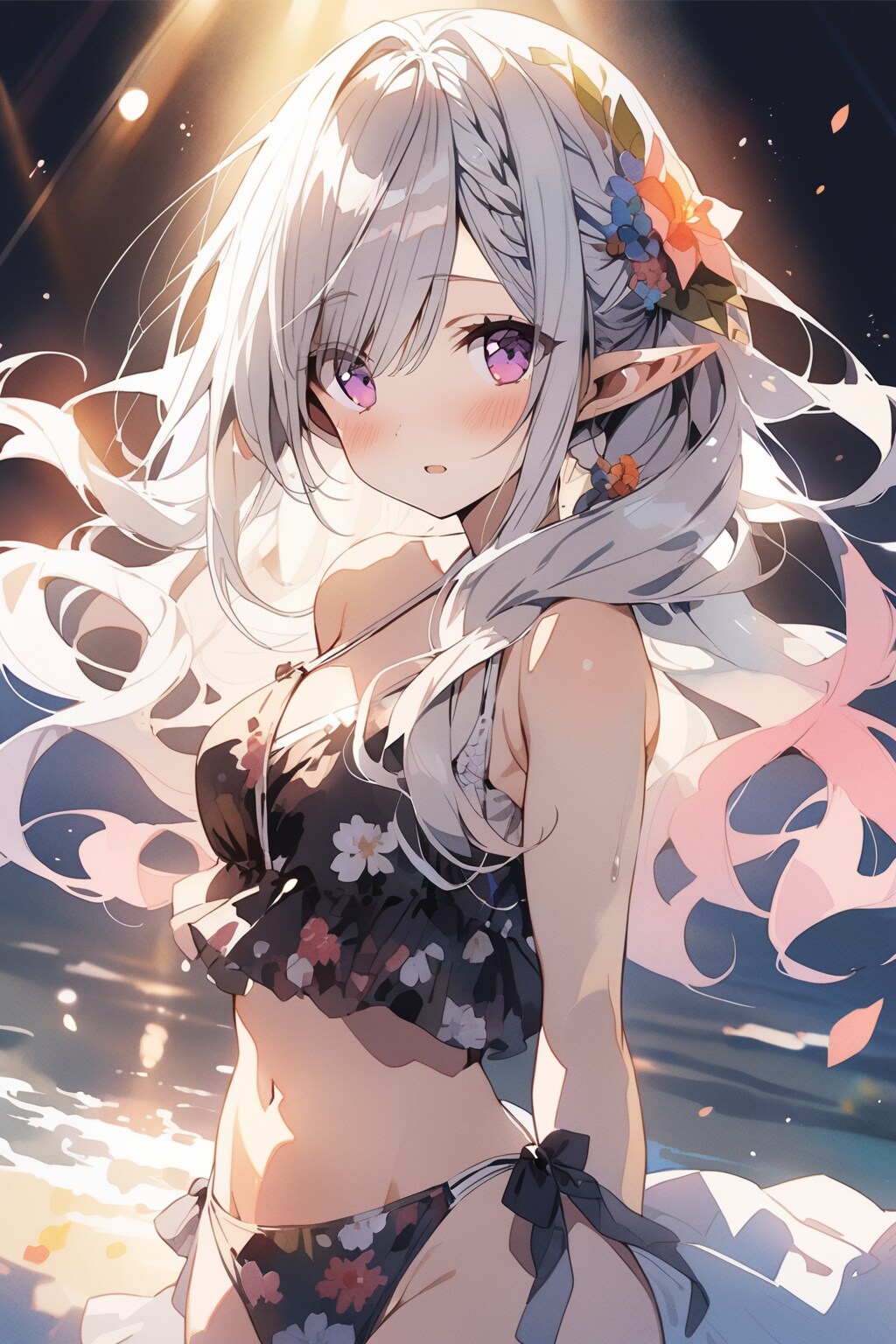 水着エルフ