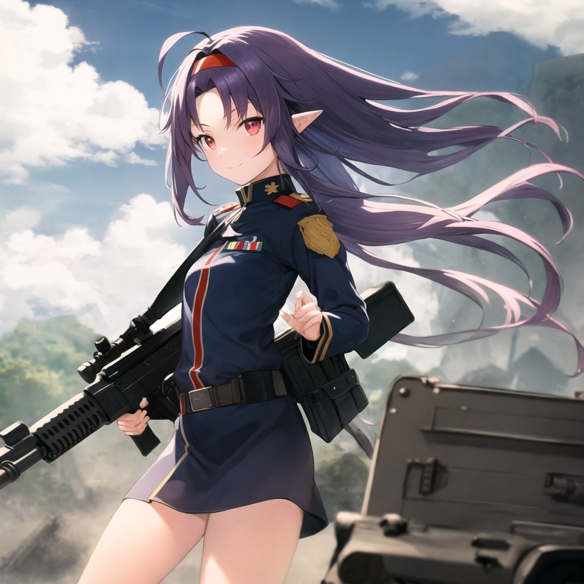 ミリタリー系　銃＋軍服　4枚