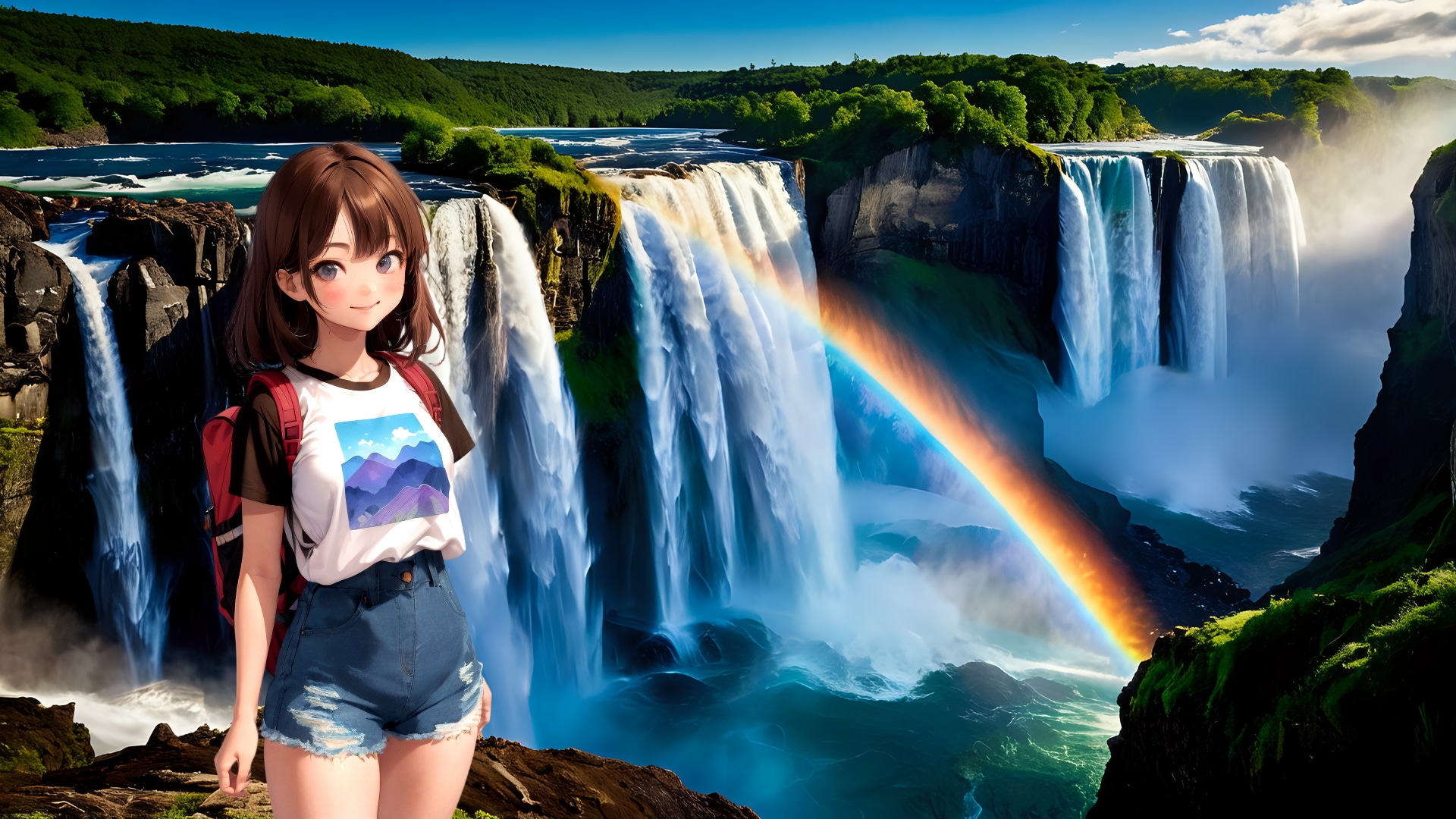 二人旅 (FullHD 壁紙08 BD071) | の人気AIイラスト・グラビア