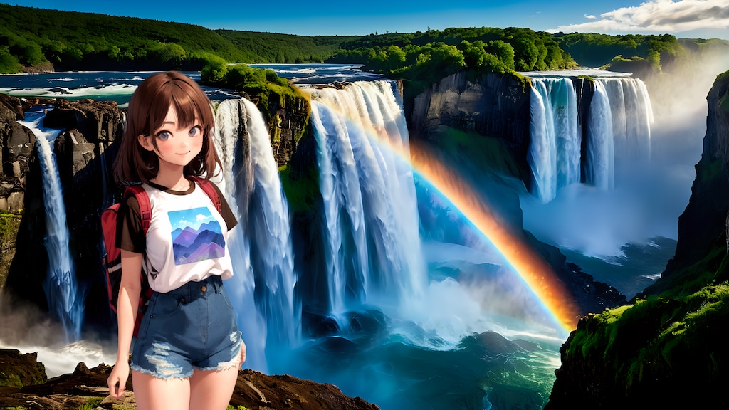 旅する少女 (FullHD 壁紙08 BD071)