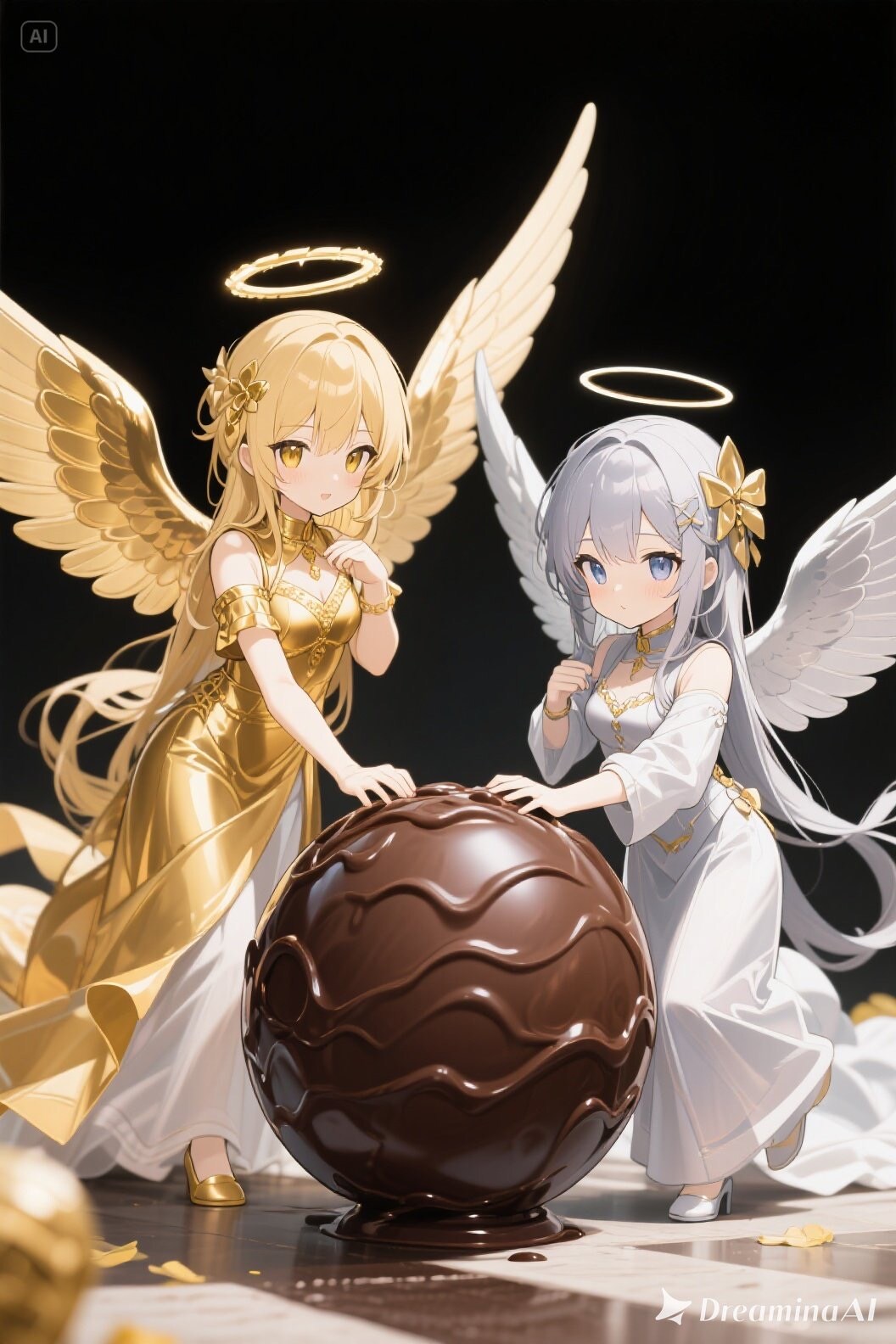 金と銀のエンゼル513 | の人気AIイラスト・グラビア