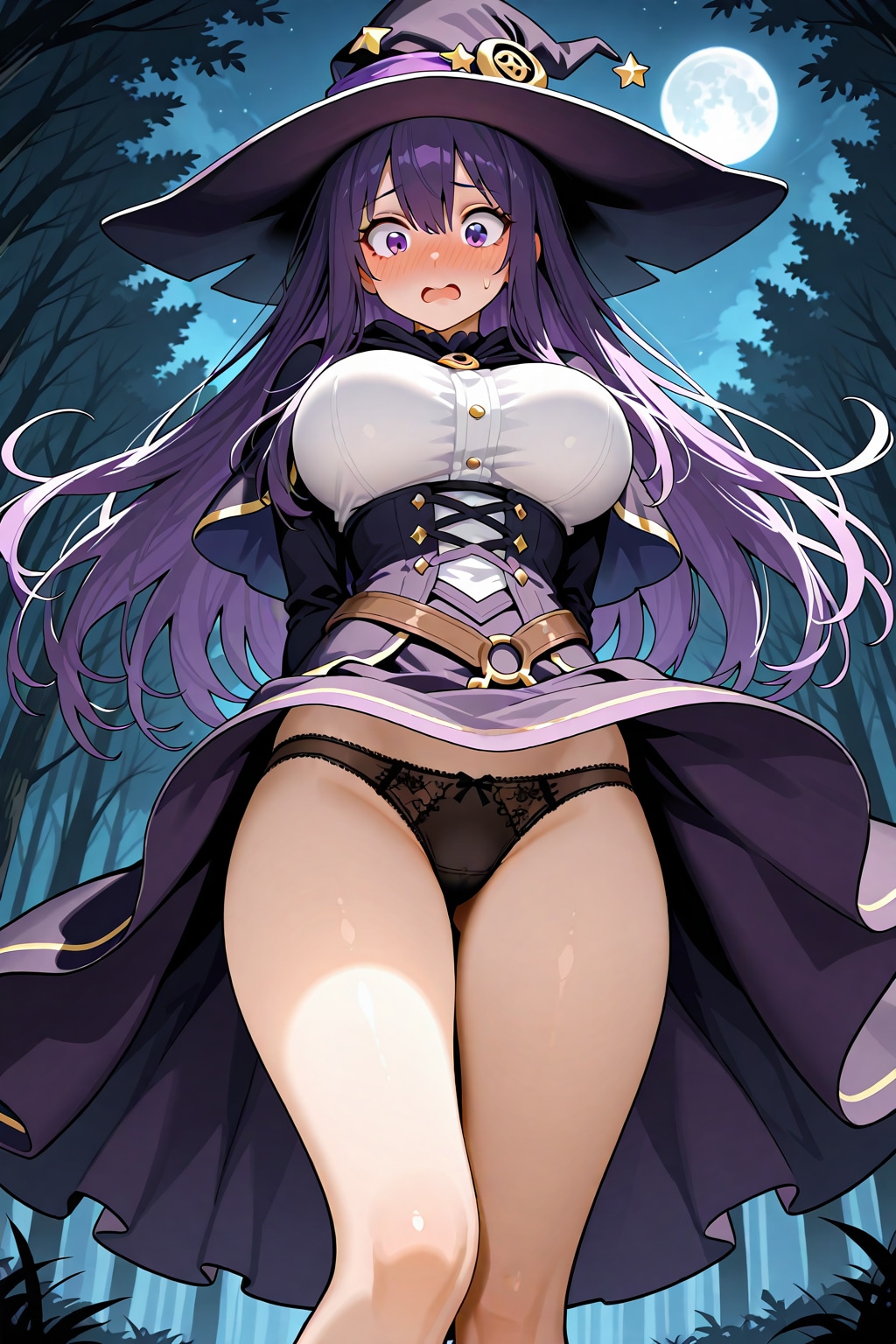 チラリした魔女っ子