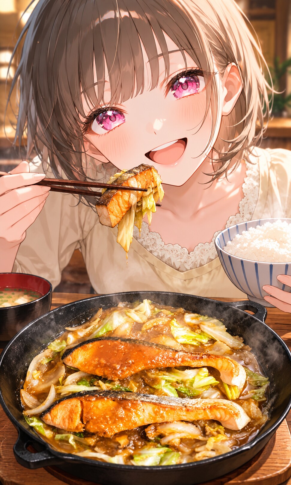 【うちの子】アヤちゃん✕ちゃんちゃん焼き | の人気AIイラスト・グラビア
