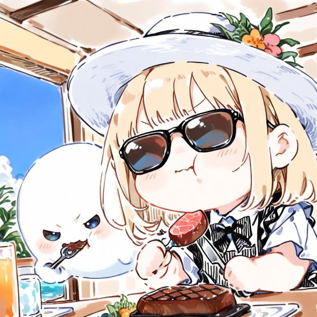 グラサンキメて、肉と酒をキメる🥩🥃