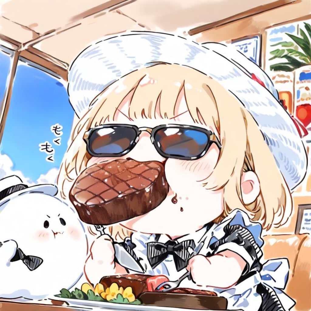 グラサンキメて、肉と酒をキメる🥩🥃
