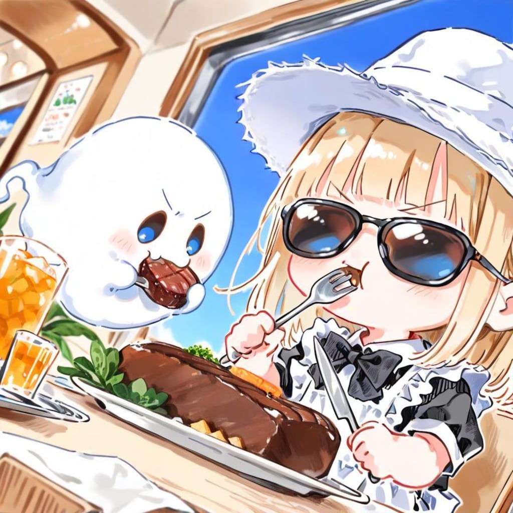 グラサンキメて、肉と酒をキメる🥩🥃