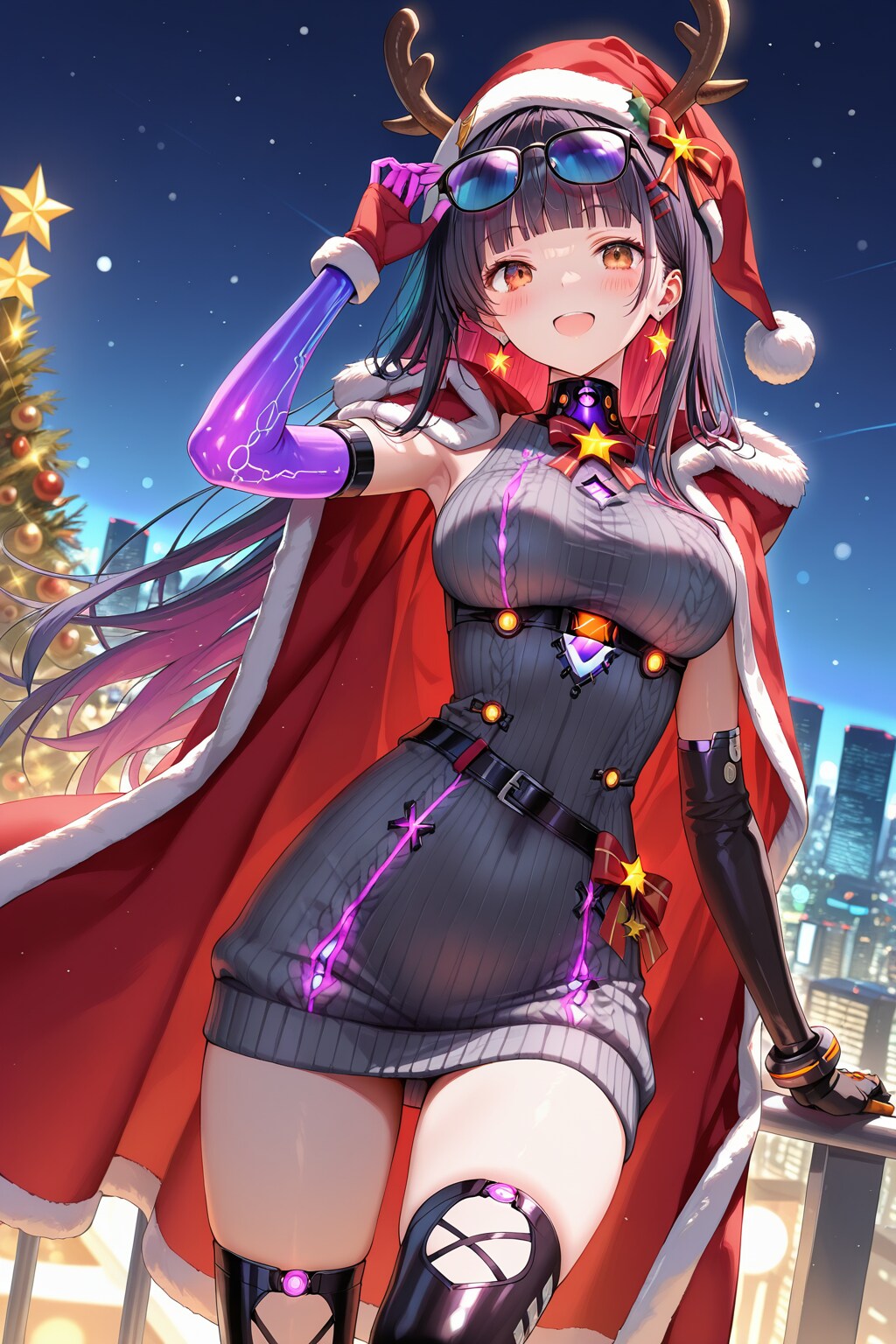 未来のサンタ【Cybergoth】② | の人気AIイラスト・グラビア