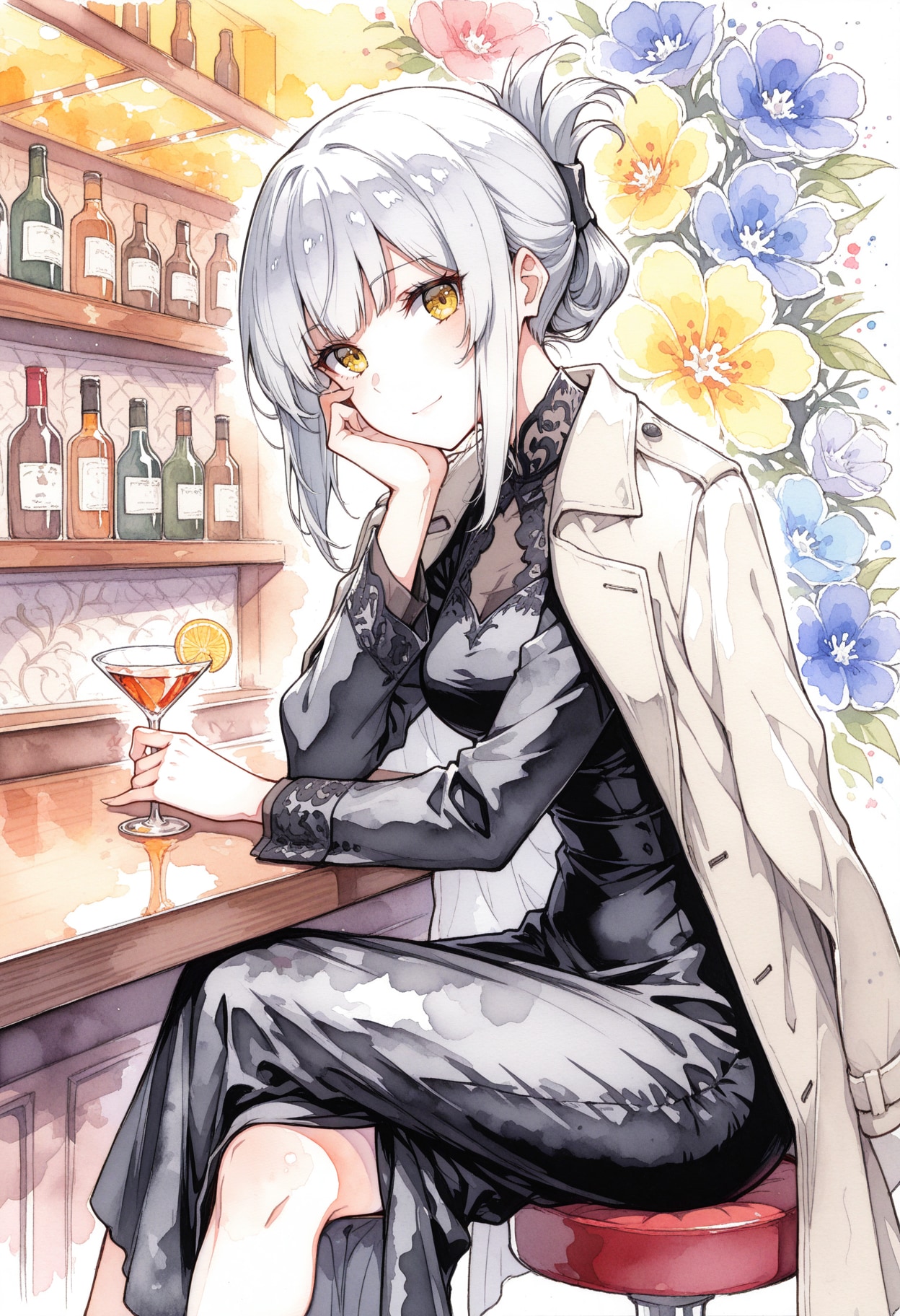 看板娘　flowers | の人気AIイラスト・グラビア