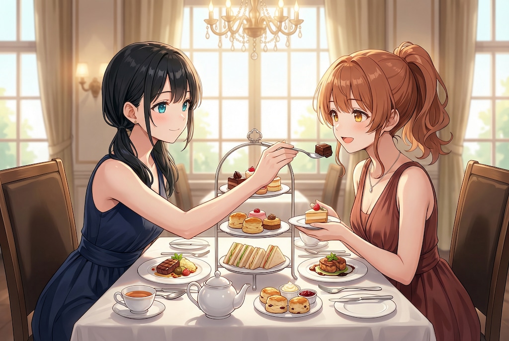 はい、チョコあげる