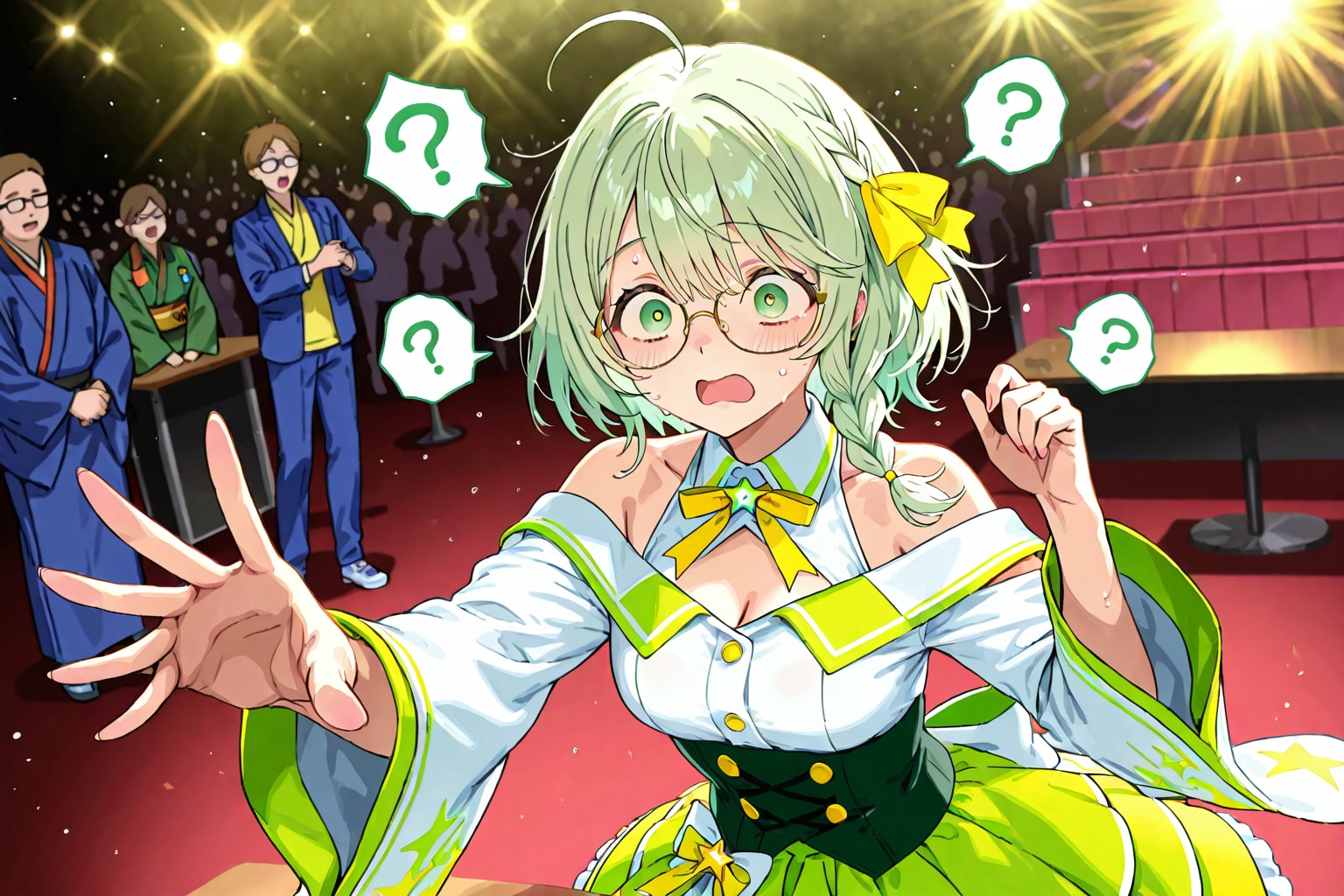 クイズコーナーときみどりちゃん | の人気AIイラスト・グラビア