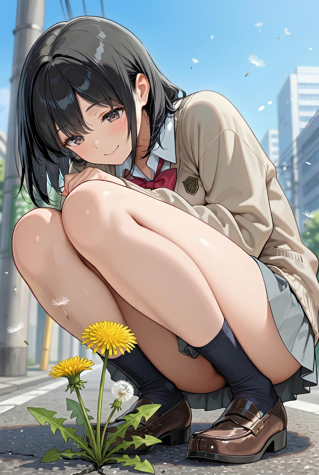 アスファルトに咲く