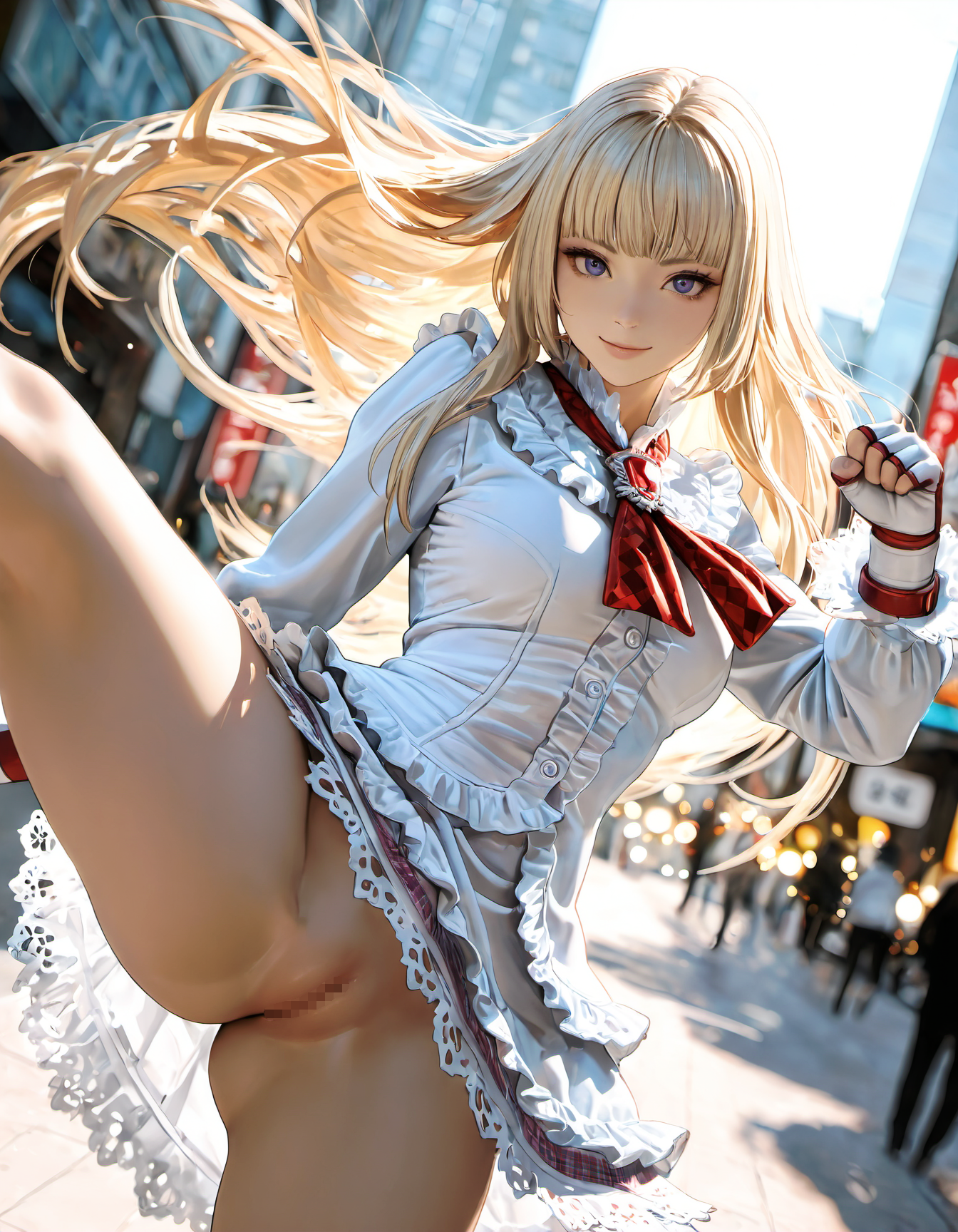 路上コスプレイベントで履き忘れた　1