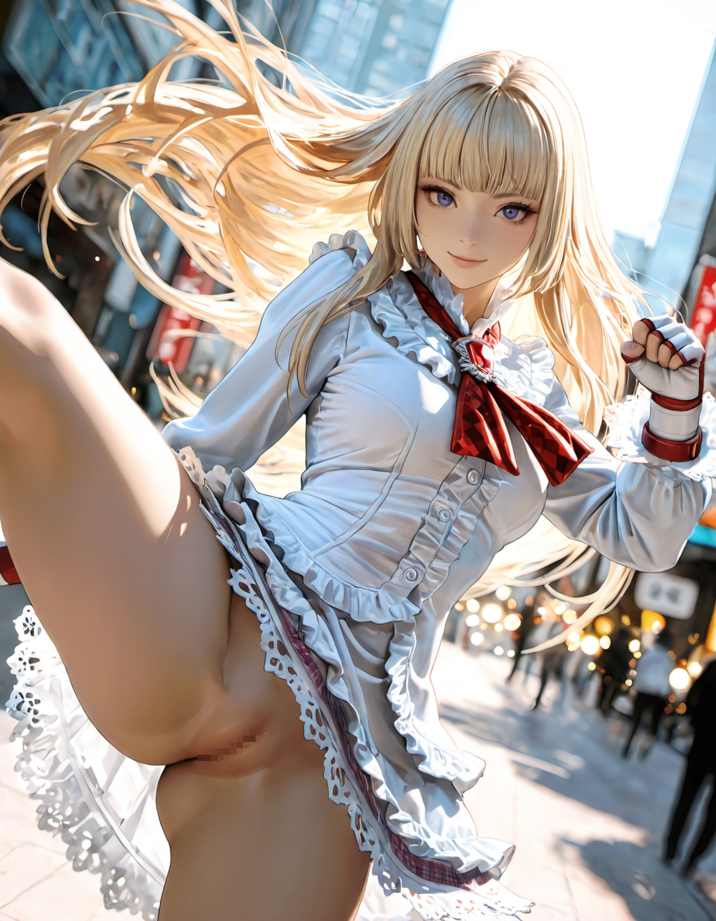 路上コスプレイベントで履き忘れた　1