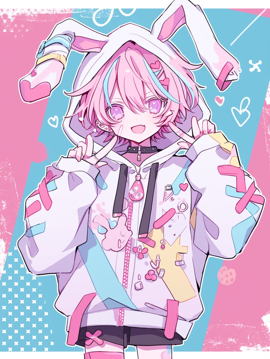 うさ耳パーカー