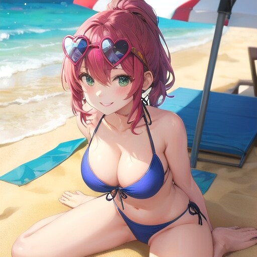 青いビキニ