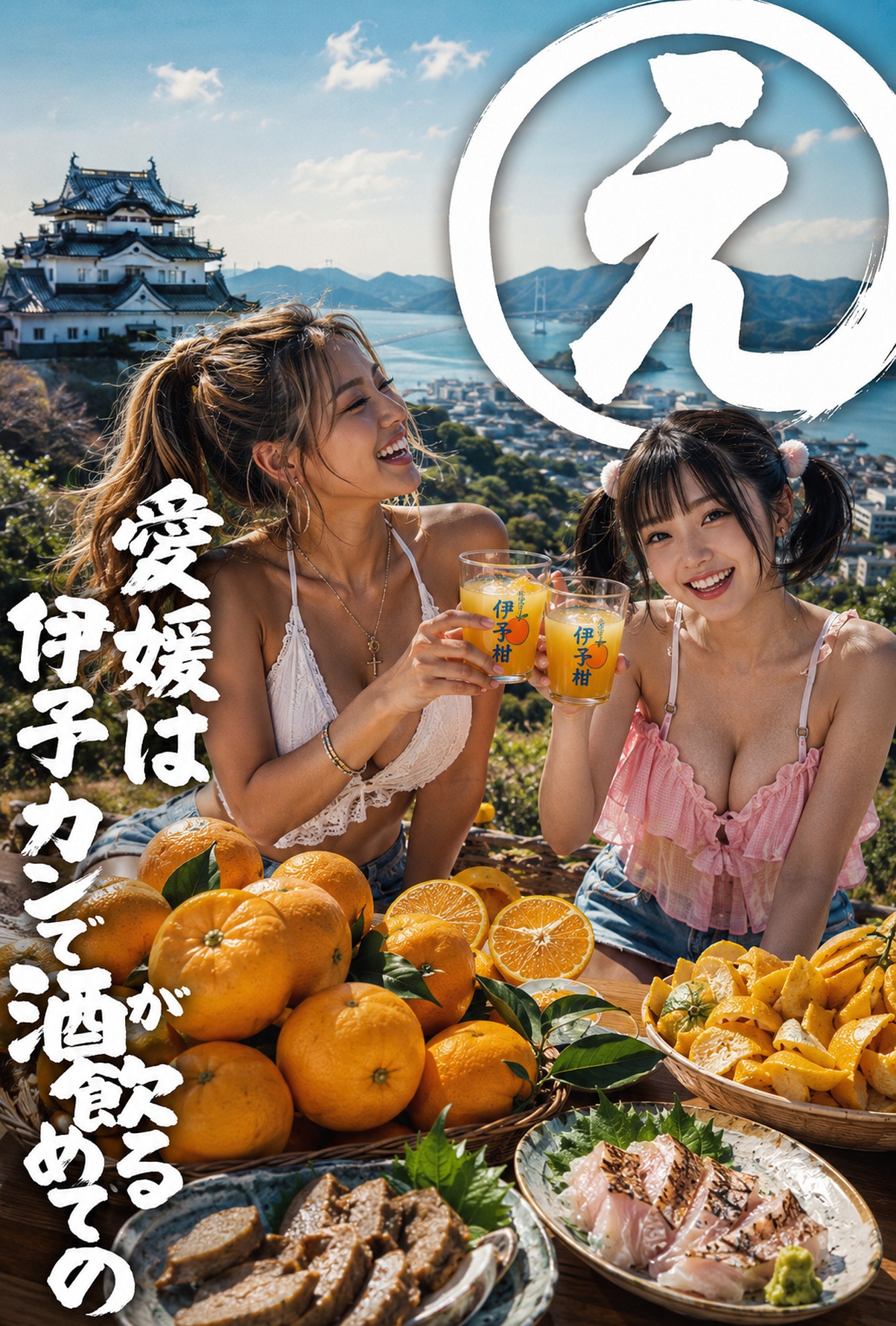 【国内旅行・弐】日本全国酒飲み音頭「愛媛編」(シバクラカズハさん主催「国内旅行・弐」/クラブジャムンさん主催「日本全国酒飲み音頭」Wエントリー作品)