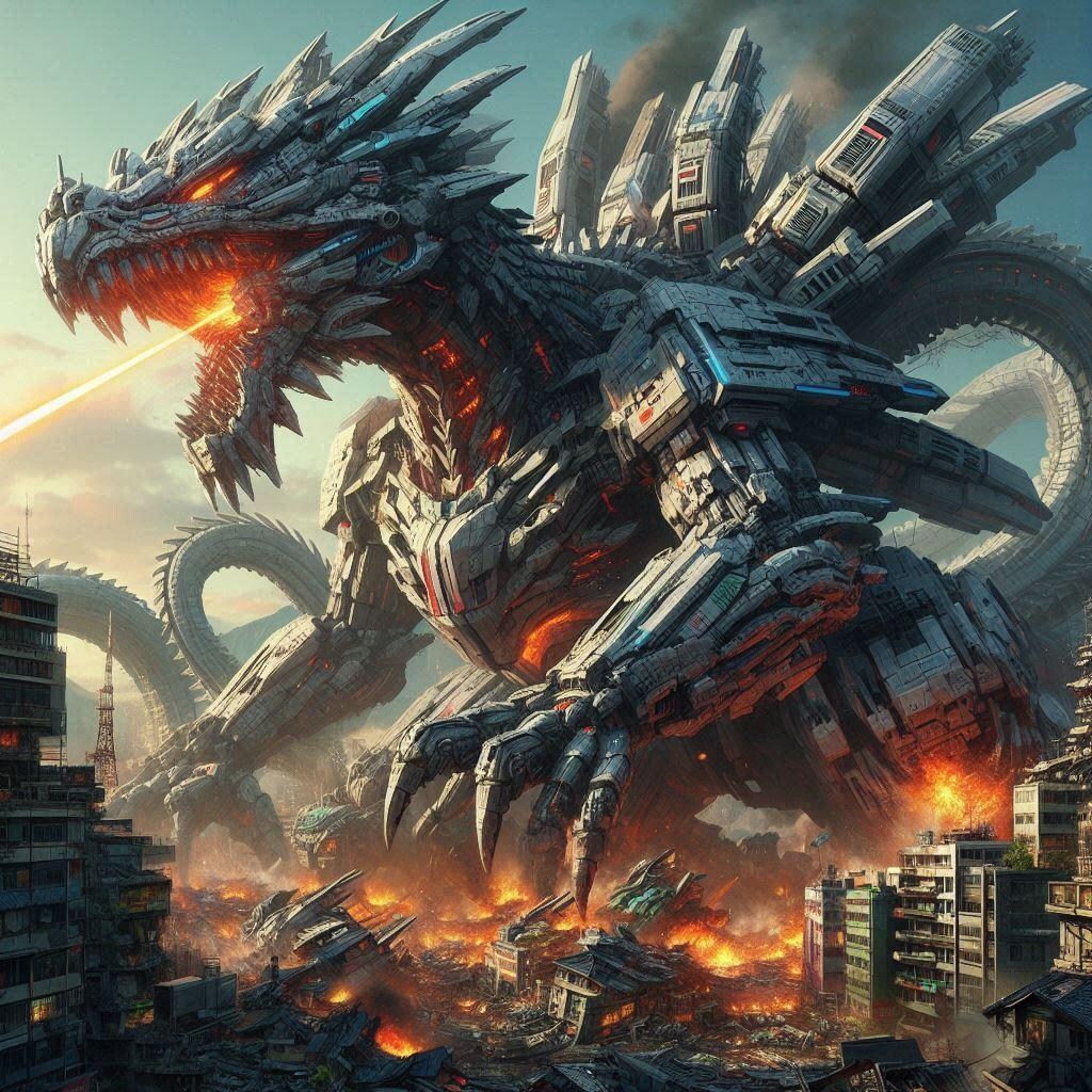 人造怪獣達、暴走！やはり人類に怪獣をメカ化して操る技術は早過ぎたのか！？