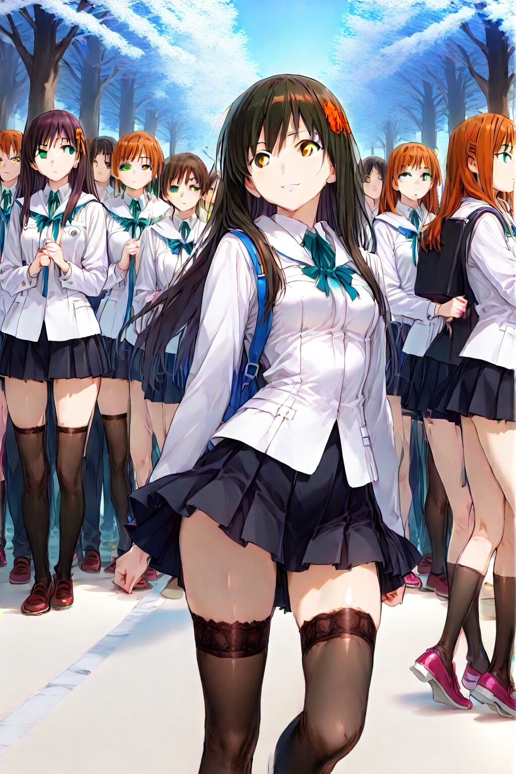 サイハイソックス(膝丈スカートは採用されませんでした)