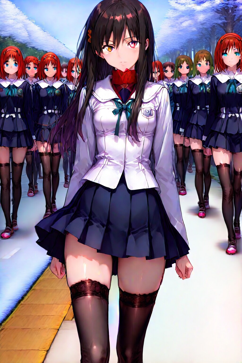 サイハイソックス(膝丈スカートは採用されませんでした)