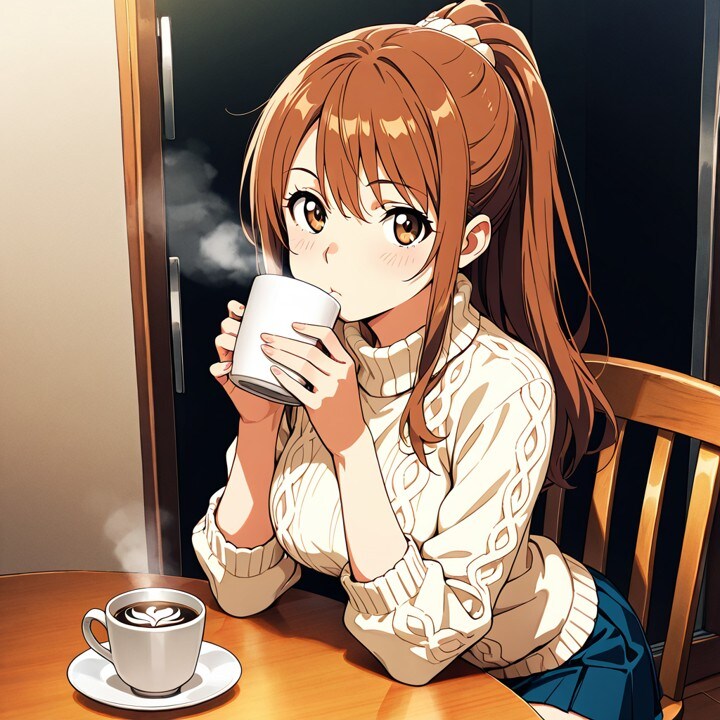 あったかいコーヒー飲んだら寝ちゃったので