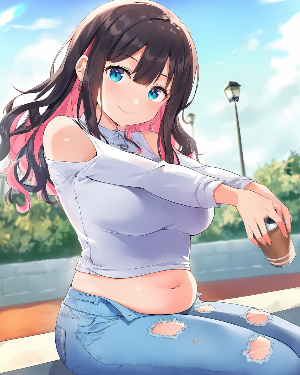 ☀️芝生でまったり一息🥤ぽかぽか春のギャル✨