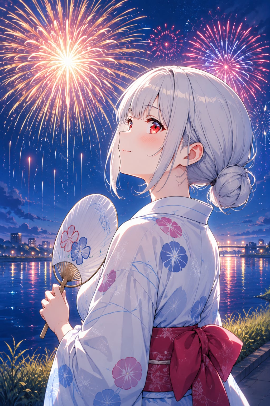 一緒に花火を