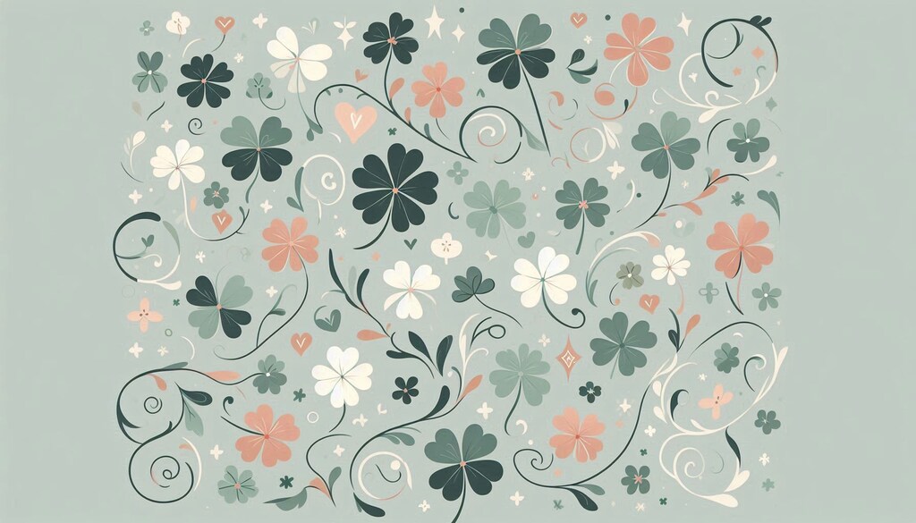 ラッキークローバーの壁紙的な絵？