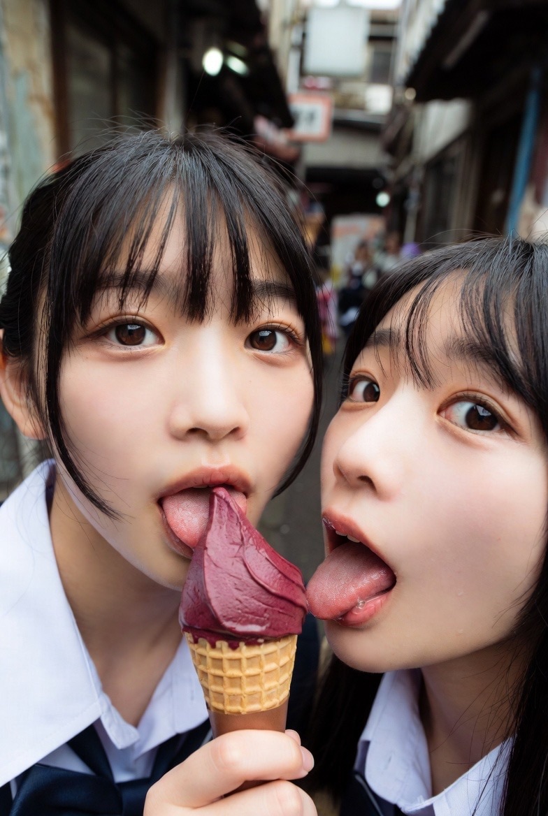 2人でアイス