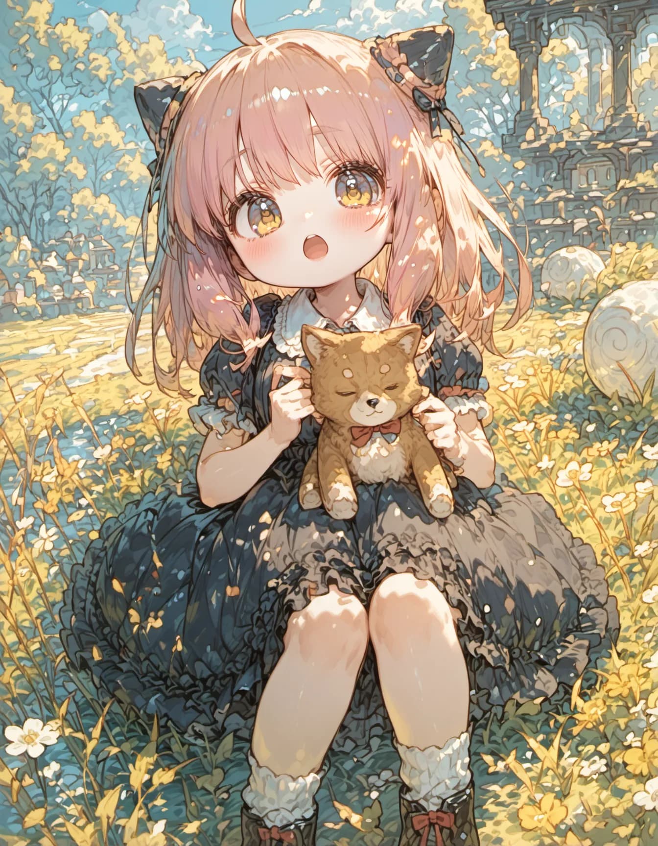 The Little Guardian of the Meadow | の人気AIイラスト・グラビア