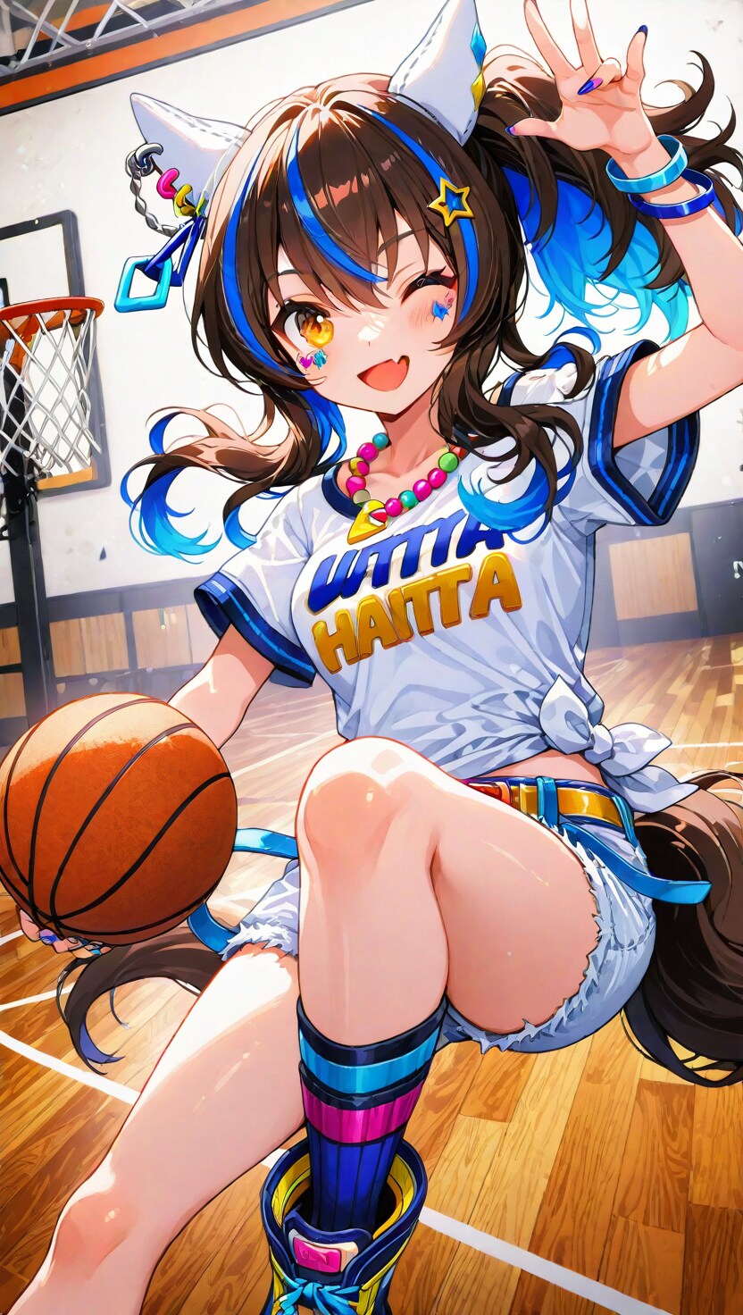 バスケが得意そうなウマ娘達（ダイタクヘリオス＆メジロパーマー） | の人気AIイラスト・グラビア