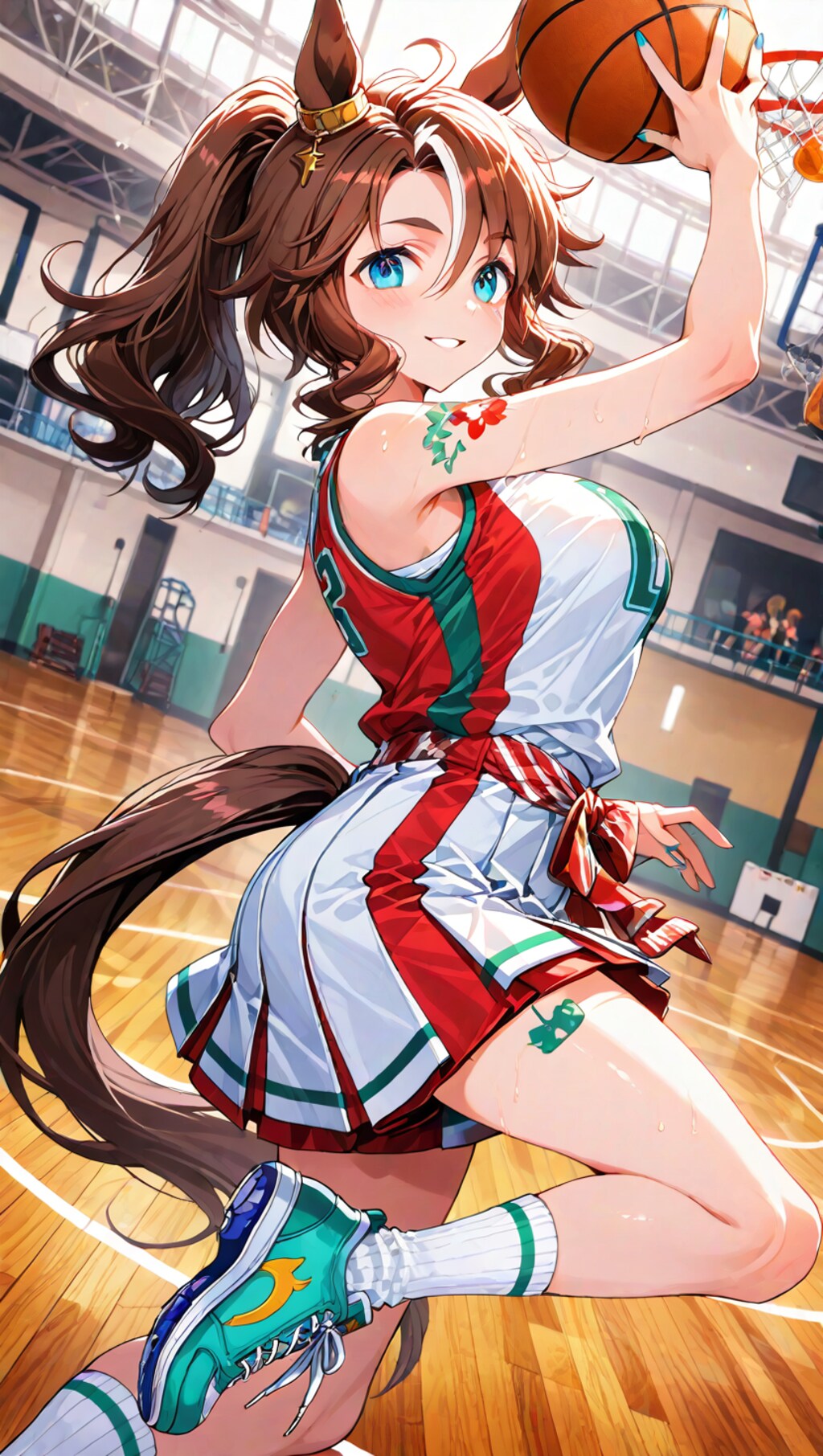 バスケが得意そうなウマ娘達（ダイタクヘリオス＆メジロパーマー）