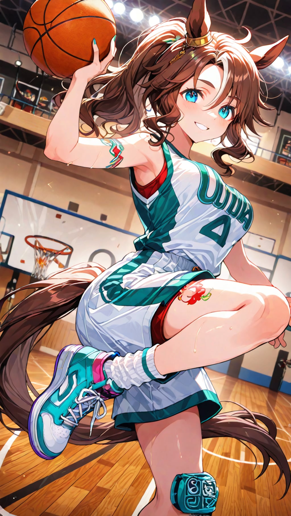 バスケが得意そうなウマ娘達（ダイタクヘリオス＆メジロパーマー）