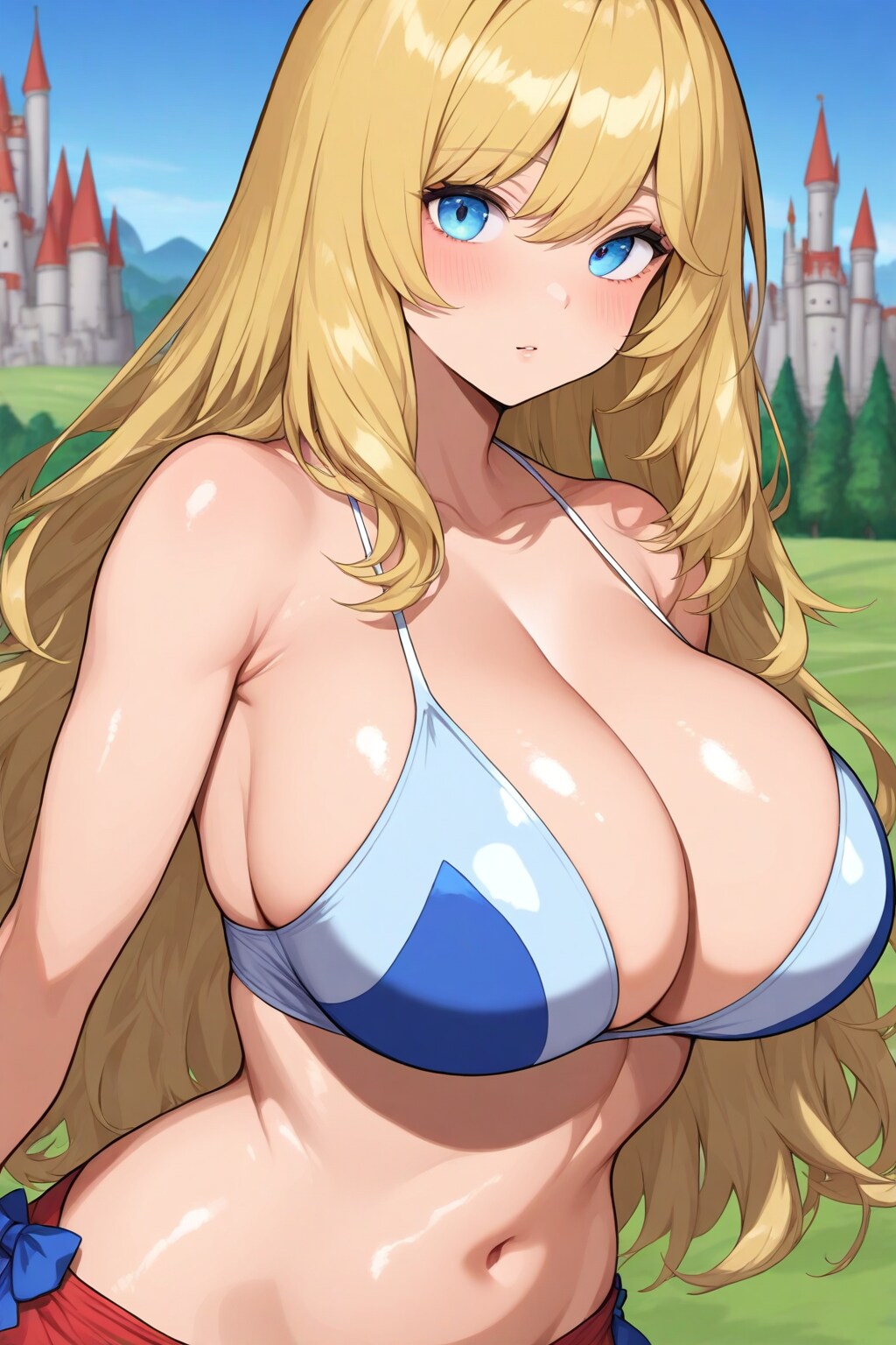ロングヘアの美少女