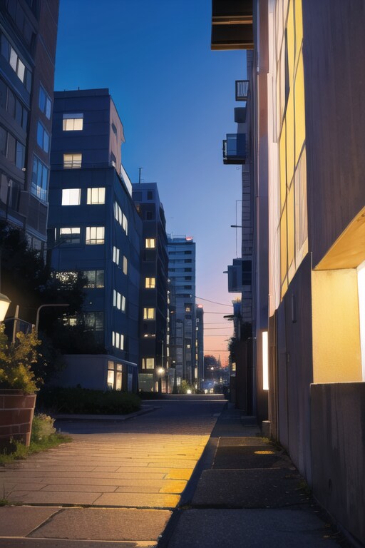 大通りから少し外れて