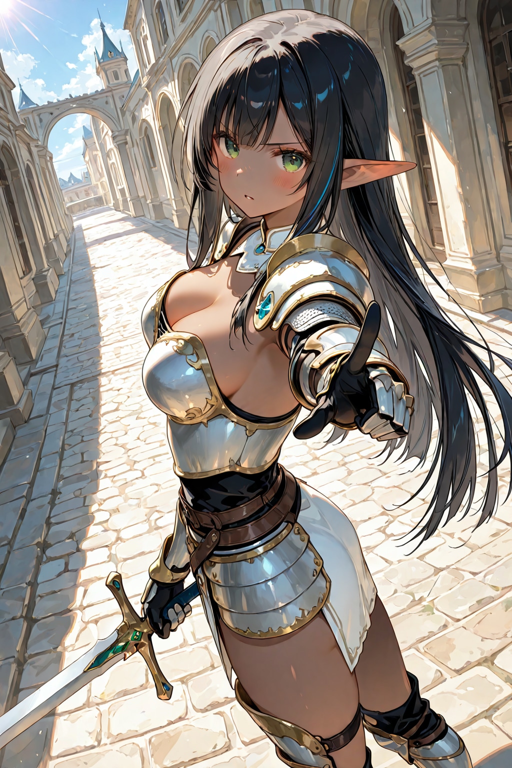 褐色エルフ『いい？　あたしの邪魔をするんじゃないわよ？』
