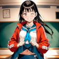 冬場は制服にジャージ 4枚目