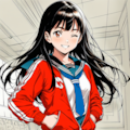 冬場は制服にジャージ 6枚目