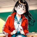 冬場は制服にジャージ 2枚目