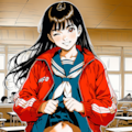 冬場は制服にジャージ 5枚目