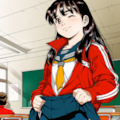冬場は制服にジャージ 3枚目