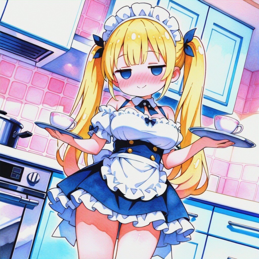 金髪メイド2 | の人気AIイラスト・グラビア
