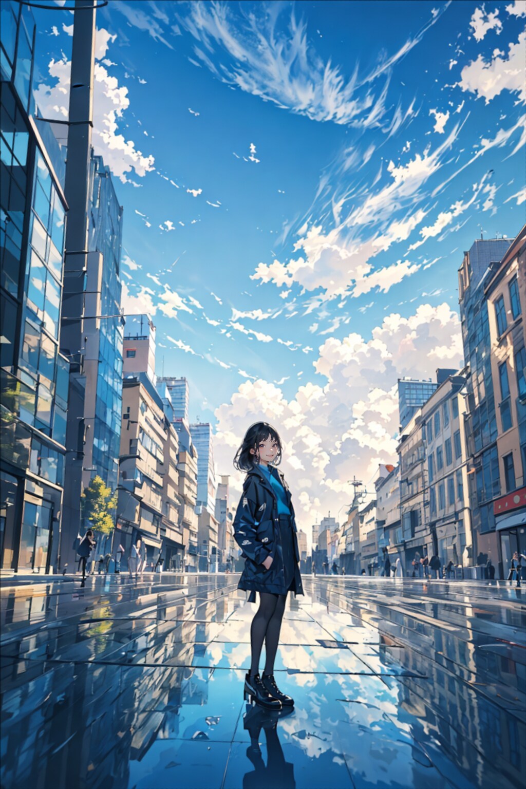 青く、鮮やかに