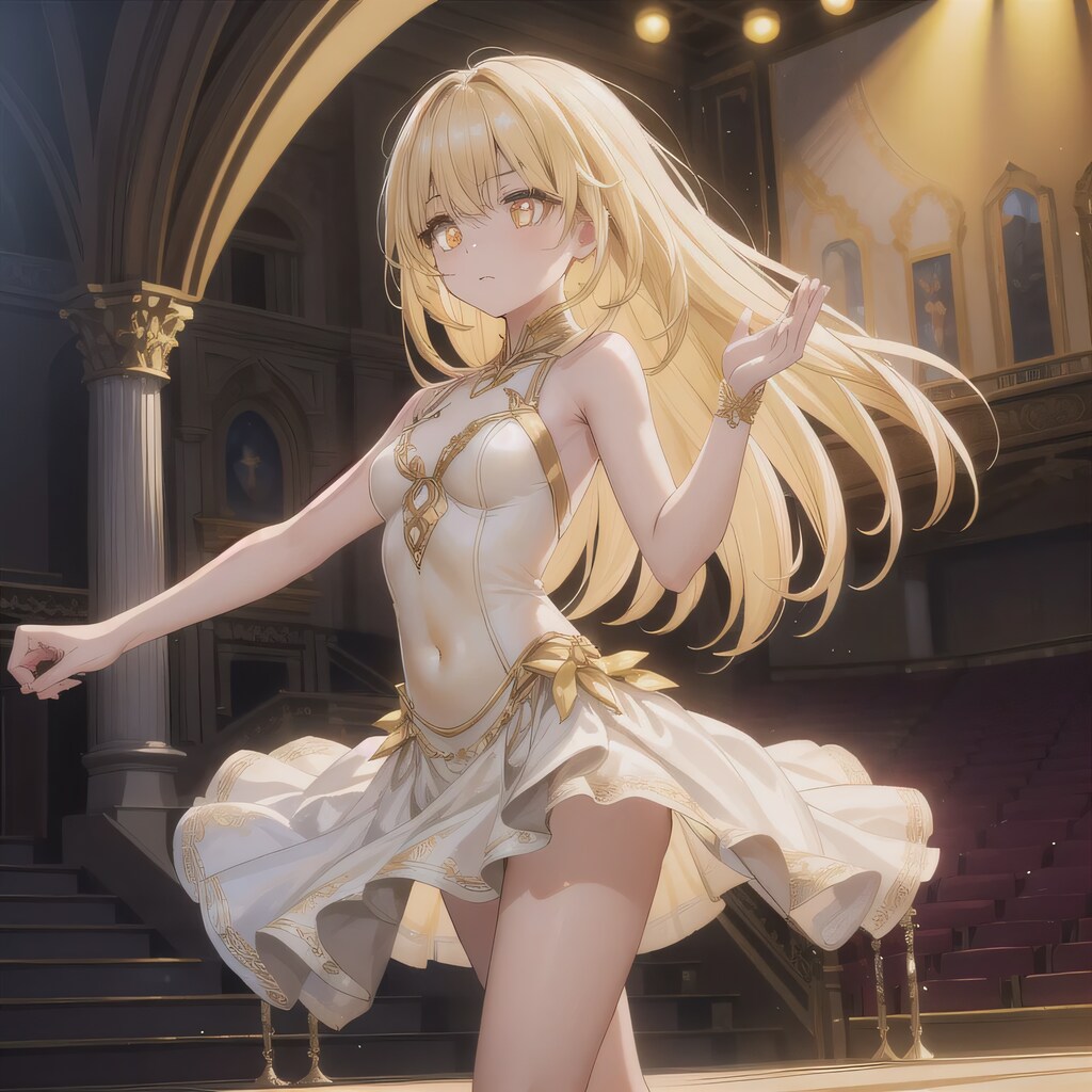 金髪ロングで演劇の少女５