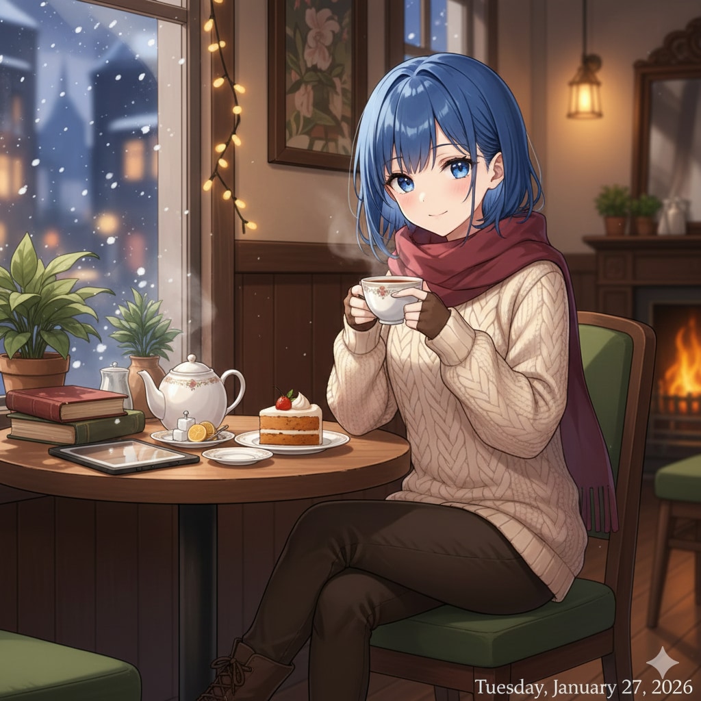 冬のティータイム | の人気AIイラスト・グラビア