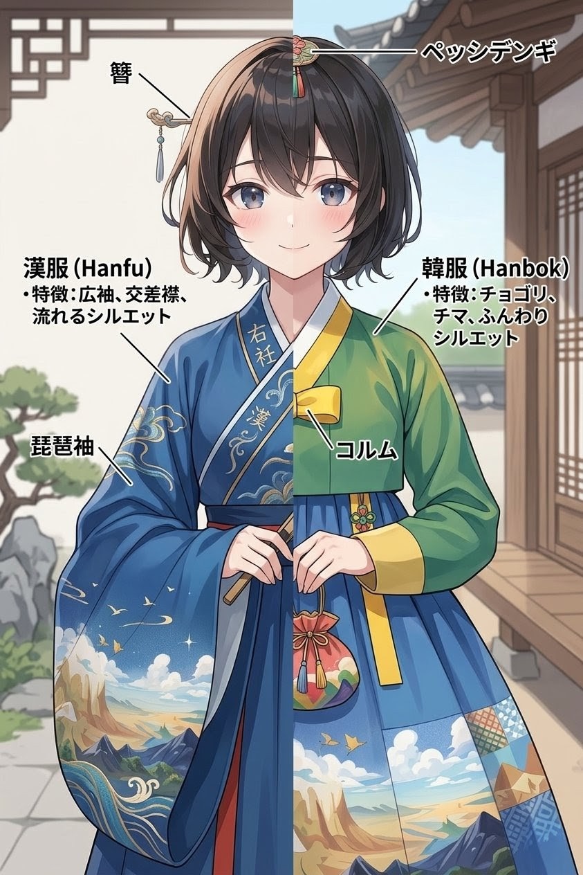 漢服と韓服の違い