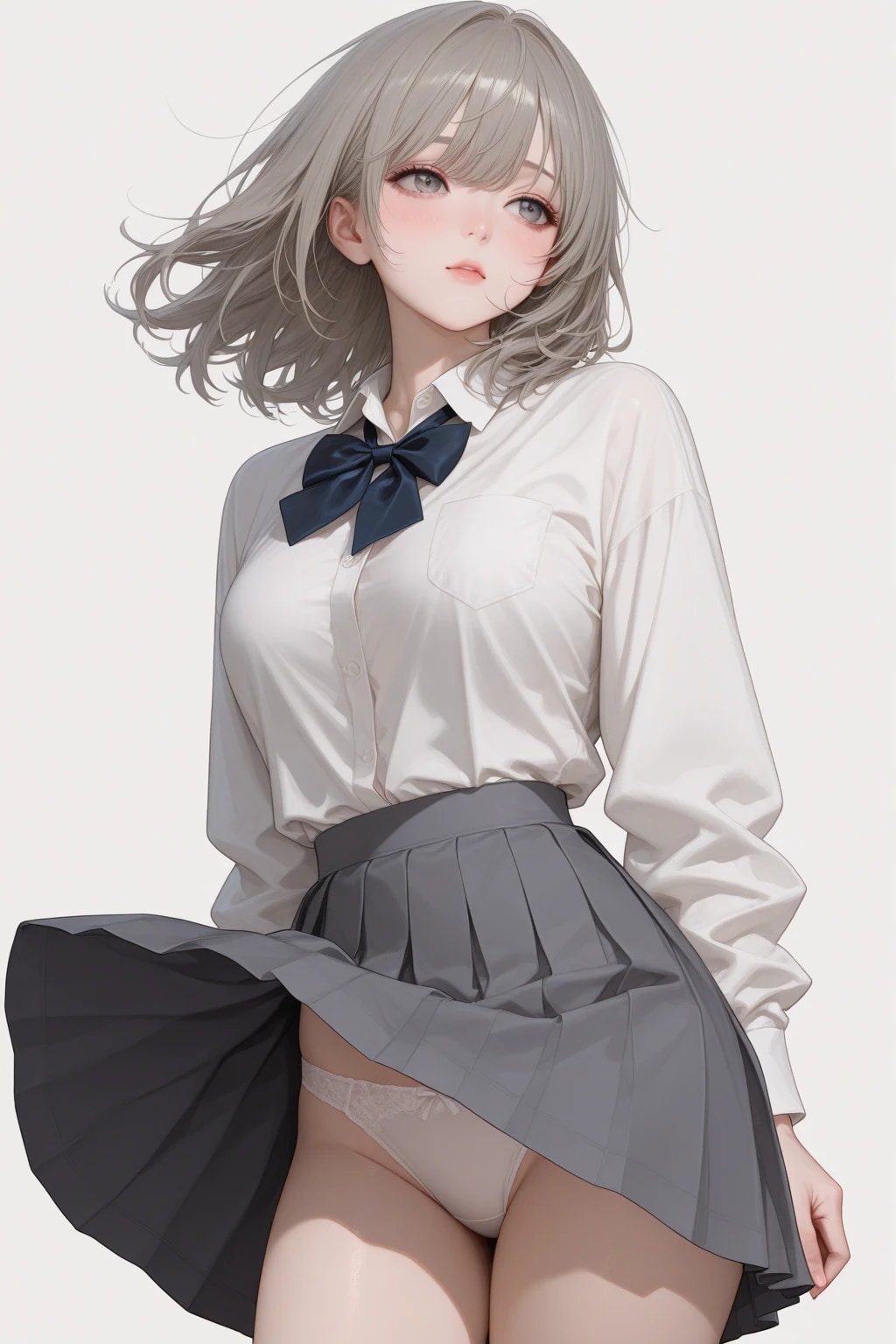 なびく髪