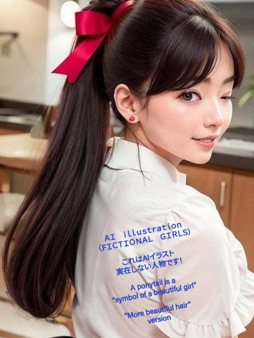 （表情違い）ポニーテール美少女